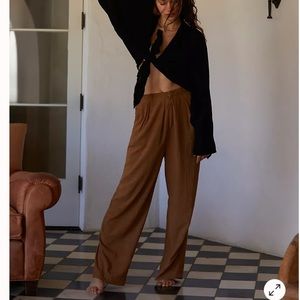 Wide leg Free People khakis